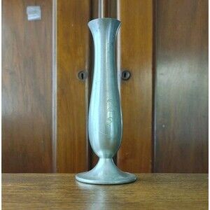 VTG  MCM Daalderop Pewter Bud Vase Individual (1) Made In Holland Engraved "A"